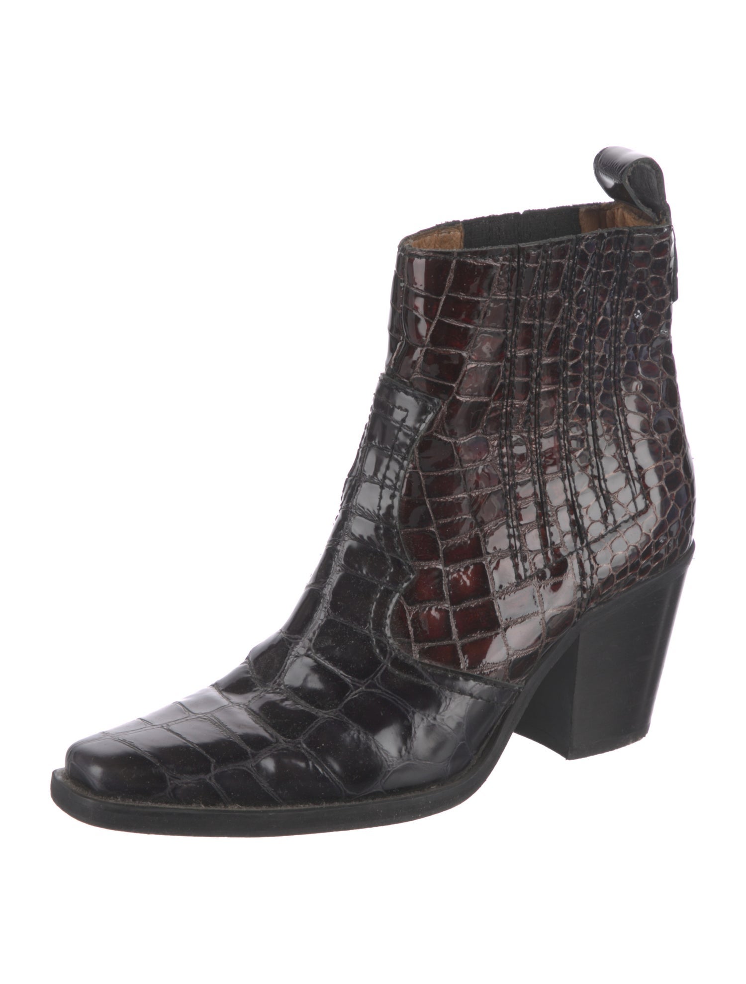 Ganni Leather Chelsea Boots