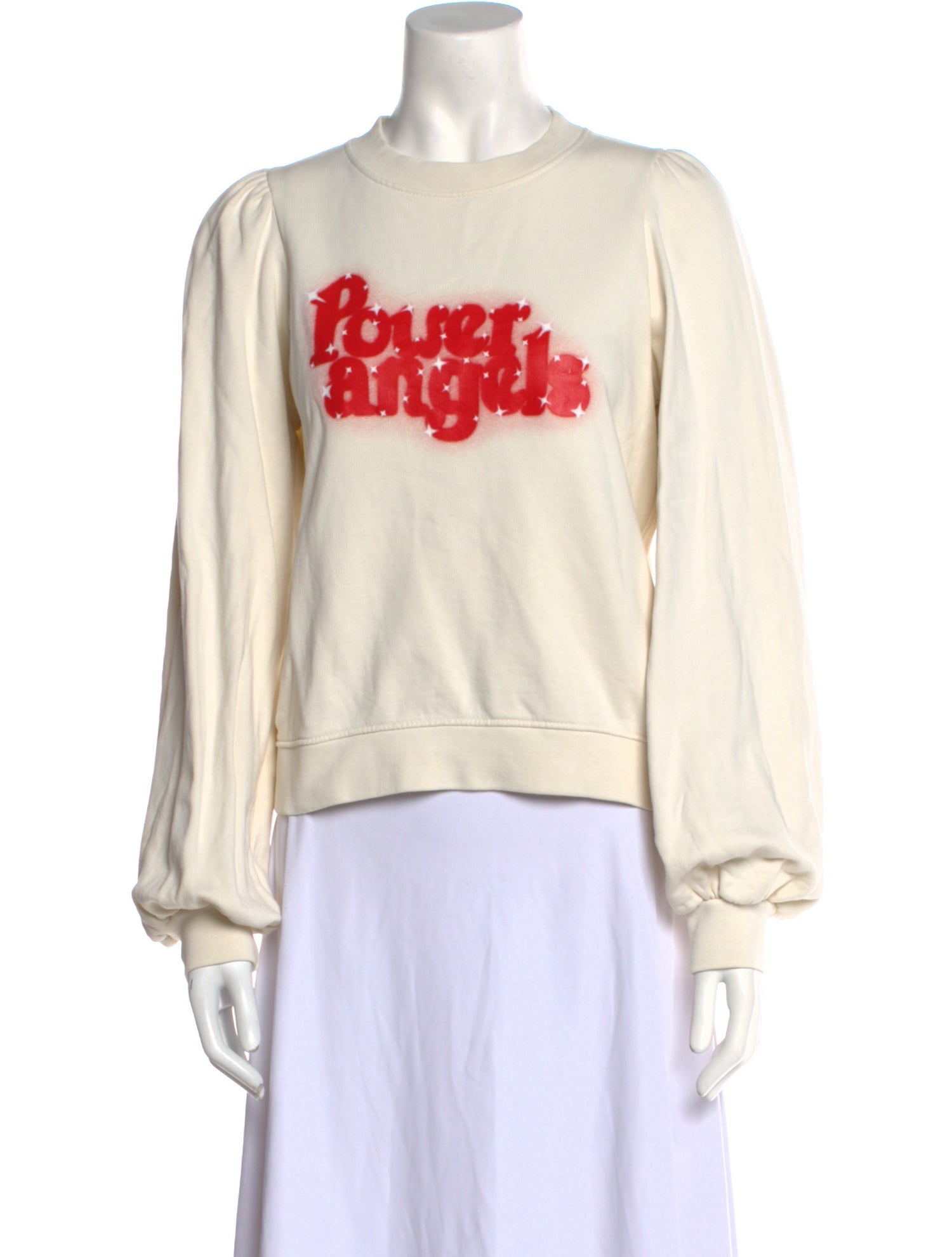 Ganni Graphic Print Crew Neck Sweatshirt