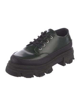 Ganni Leather Combat Boots