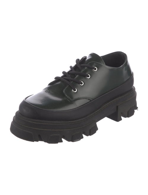 Ganni Leather Combat Boots