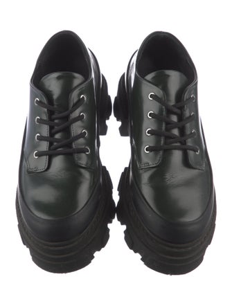 Ganni Leather Combat Boots