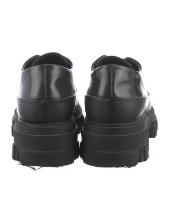 Ganni Leather Combat Boots