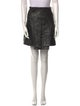 Ganni Lamb Leather Knee-Length Skirt
