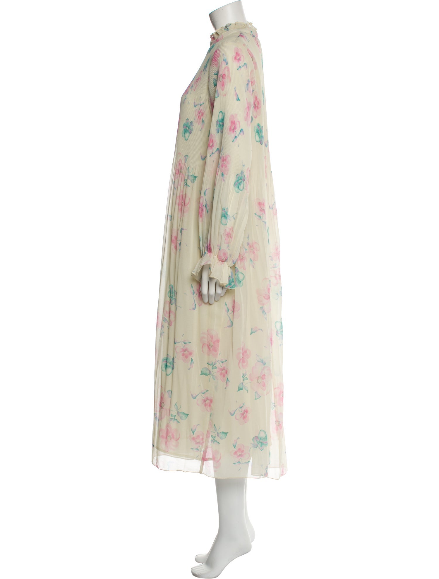 Ganni Floral Print Long Dress