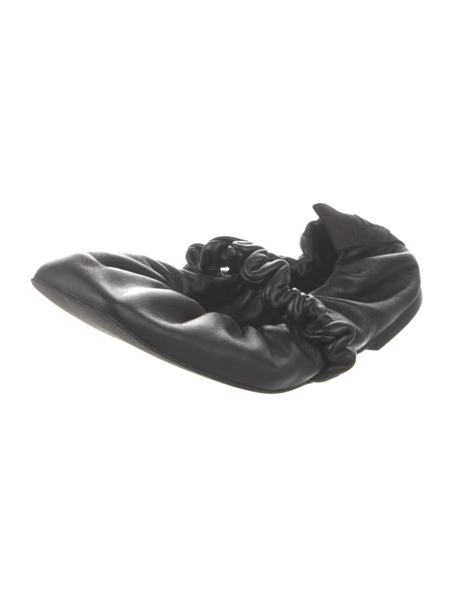 Ganni Leather Ballet Flats