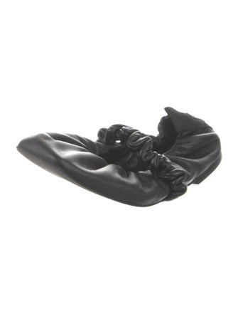 Ganni Leather Ballet Flats
