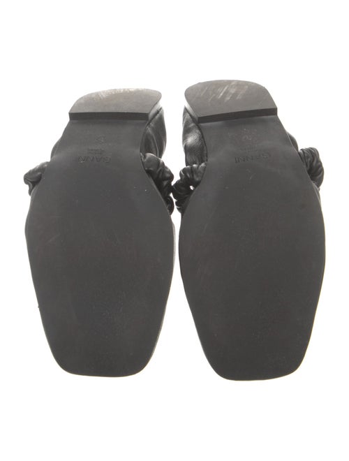 Ganni Leather Ballet Flats