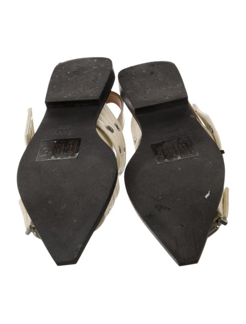 Ganni Patent Leather Slingback Flats