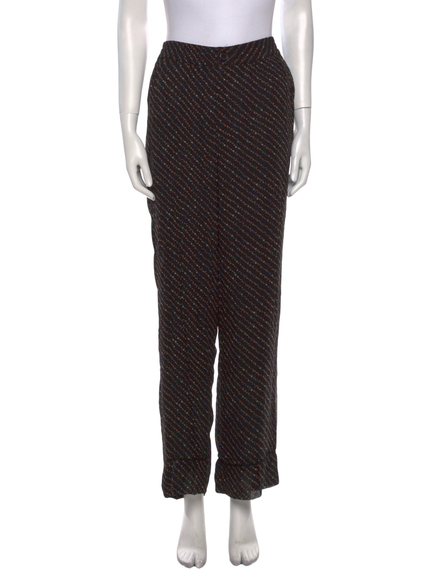 Ganni Printed Wide Leg Pants w/ Tags