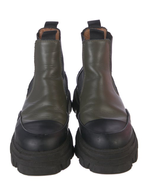 Ganni Leather Chelsea Boots
