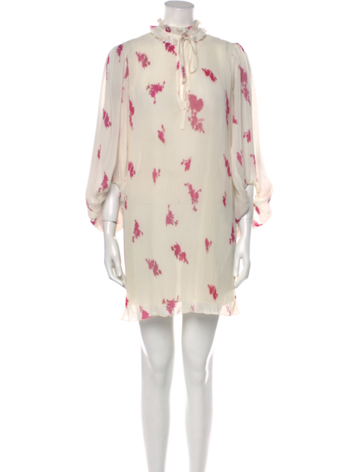 Ganni Floral Print Mini Dress