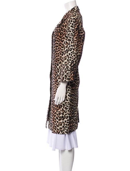 Ganni Animal Print Coat