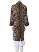 Ganni Animal Print Coat