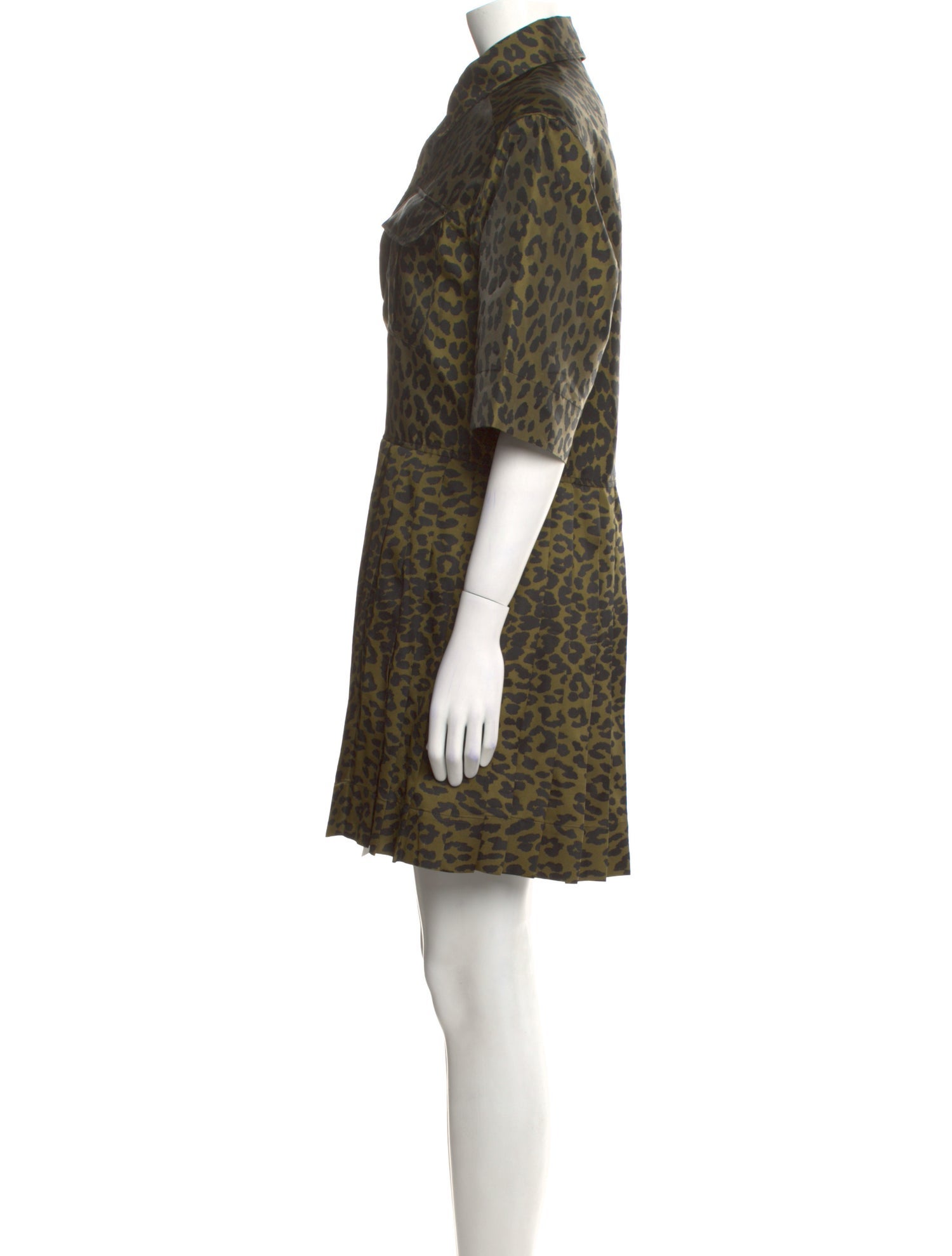 Ganni Animal Print Mini Dress