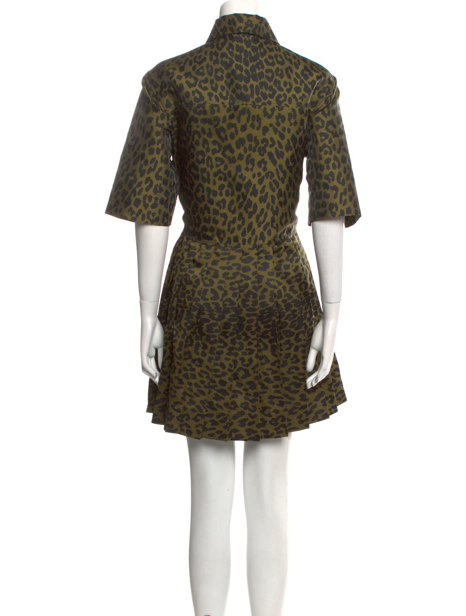 Ganni Animal Print Mini Dress