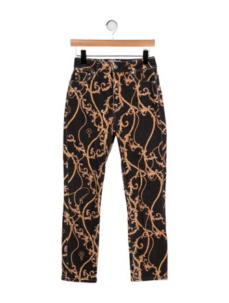 Ganni High-Rise Straight Leg Jeans