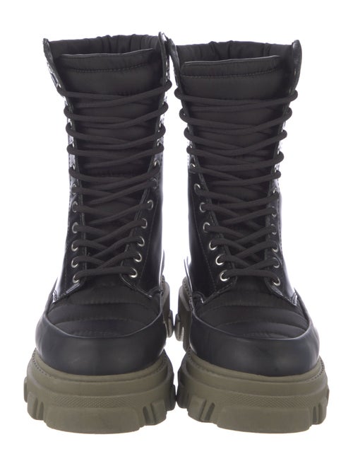 Ganni Patent Leather Combat Boots