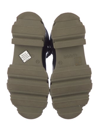 Ganni Patent Leather Combat Boots