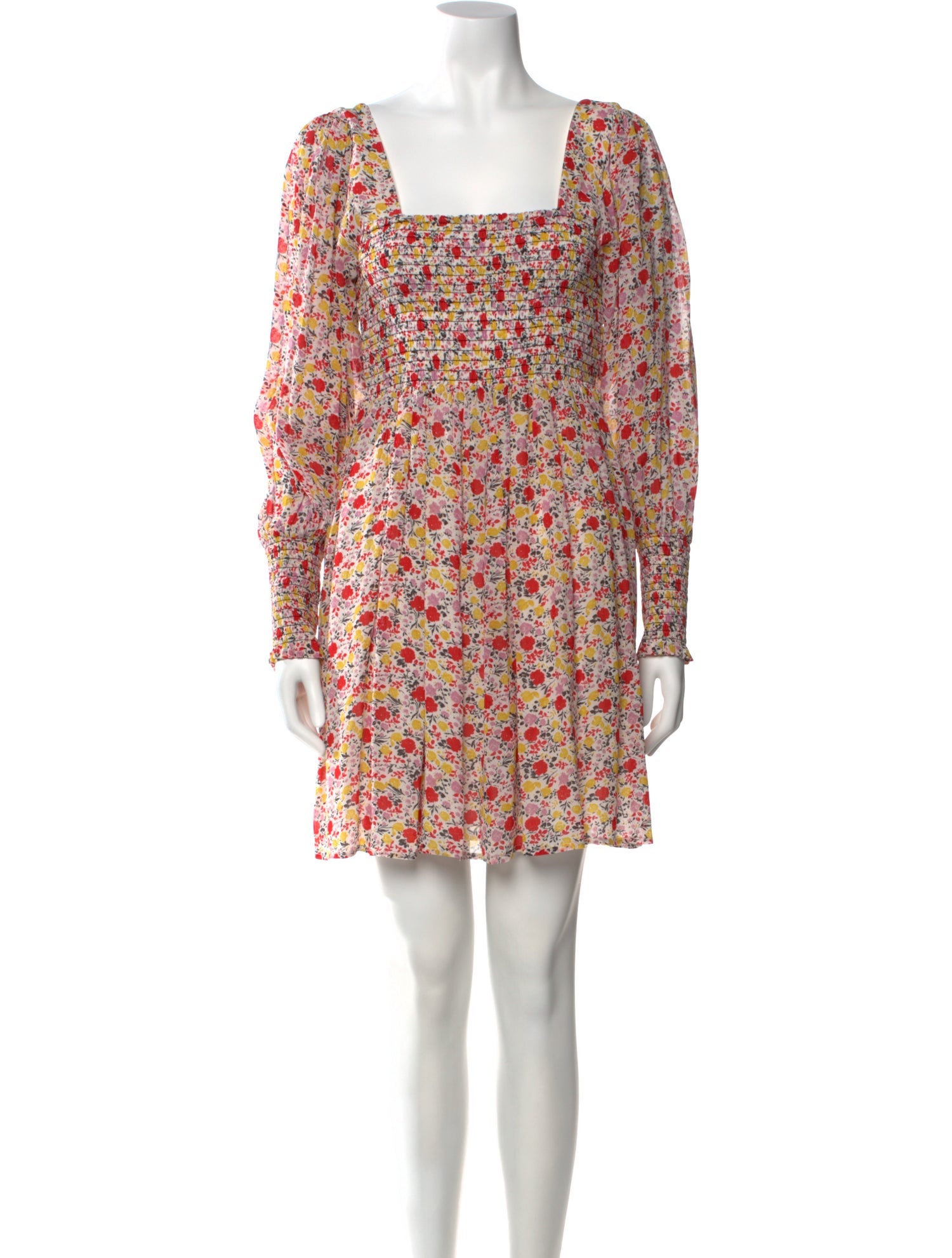 Ganni Floral Print Mini Dress