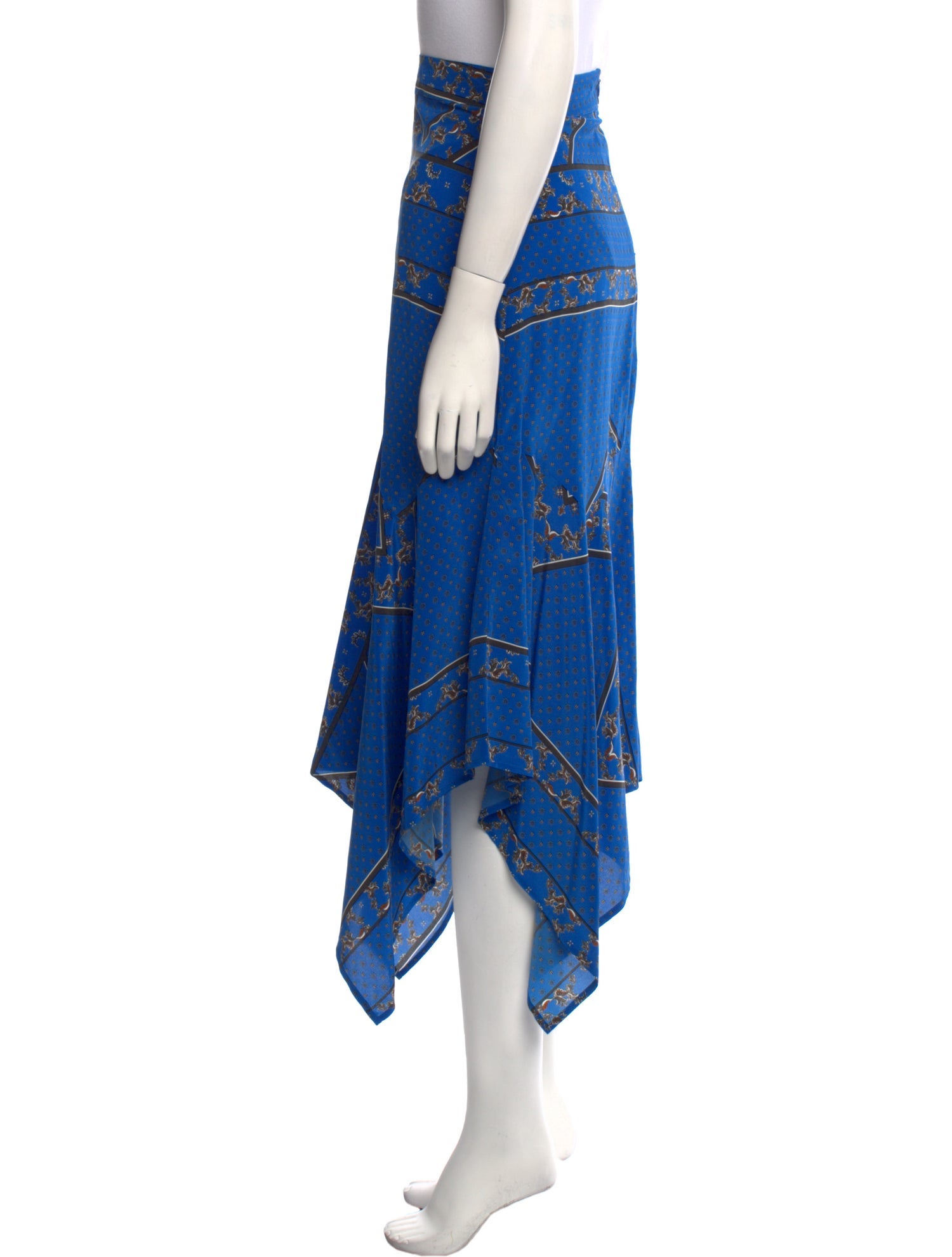 Ganni Silk Midi Length Skirt