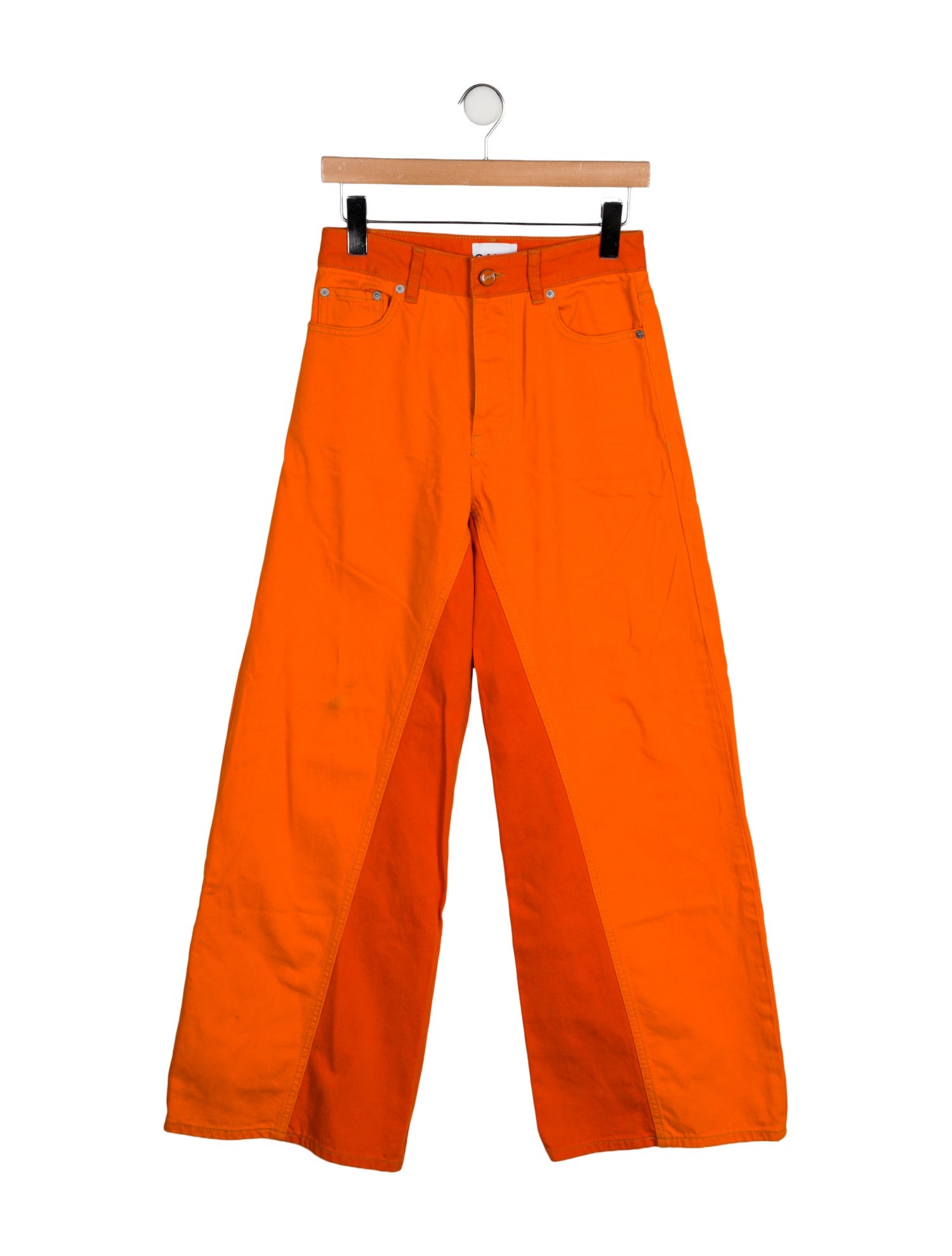 Ganni Mid-Rise Wide Leg Jeans