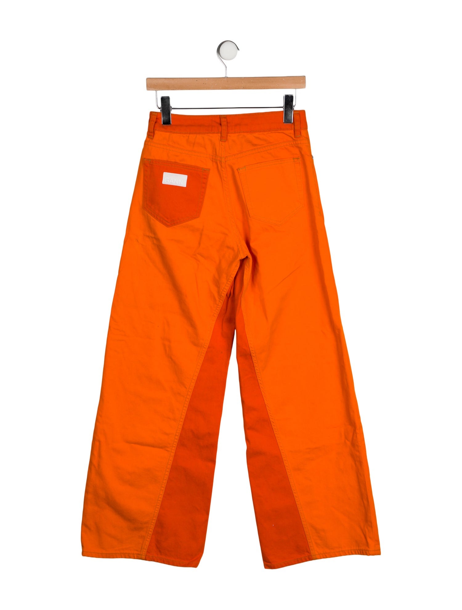 Ganni Mid-Rise Wide Leg Jeans