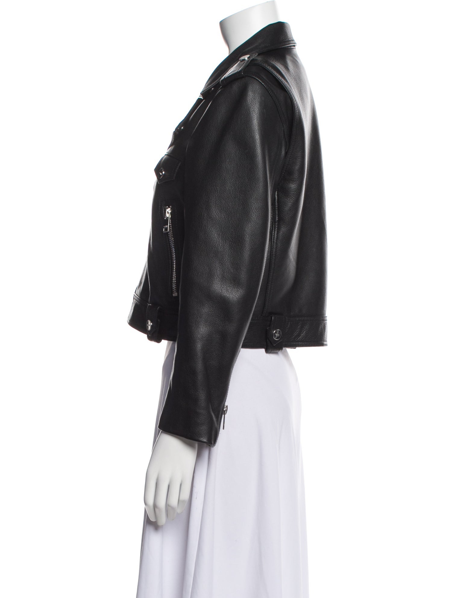 Ganni Leather Biker Jacket