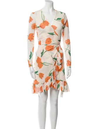 Ganni Floral Print Mini Dress