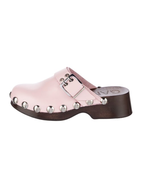 Ganni Leather Studded Accents Mules