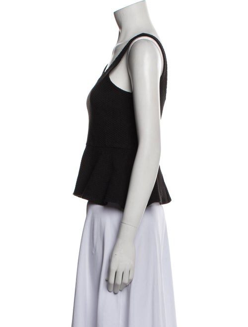 Ganni Scoop Neck Sleeveless Crop Top