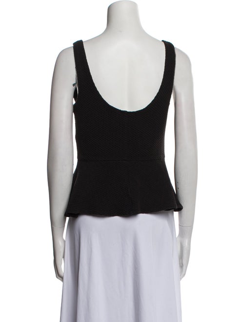 Ganni Scoop Neck Sleeveless Crop Top