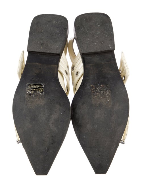 Ganni Patent Leather Slingback Flats