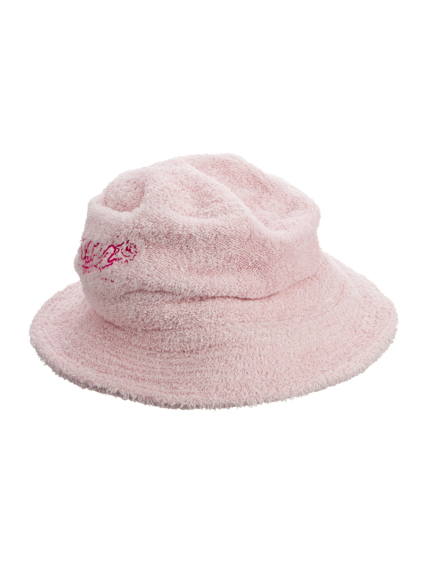 Ganni Terry cloth solid color bucket hat