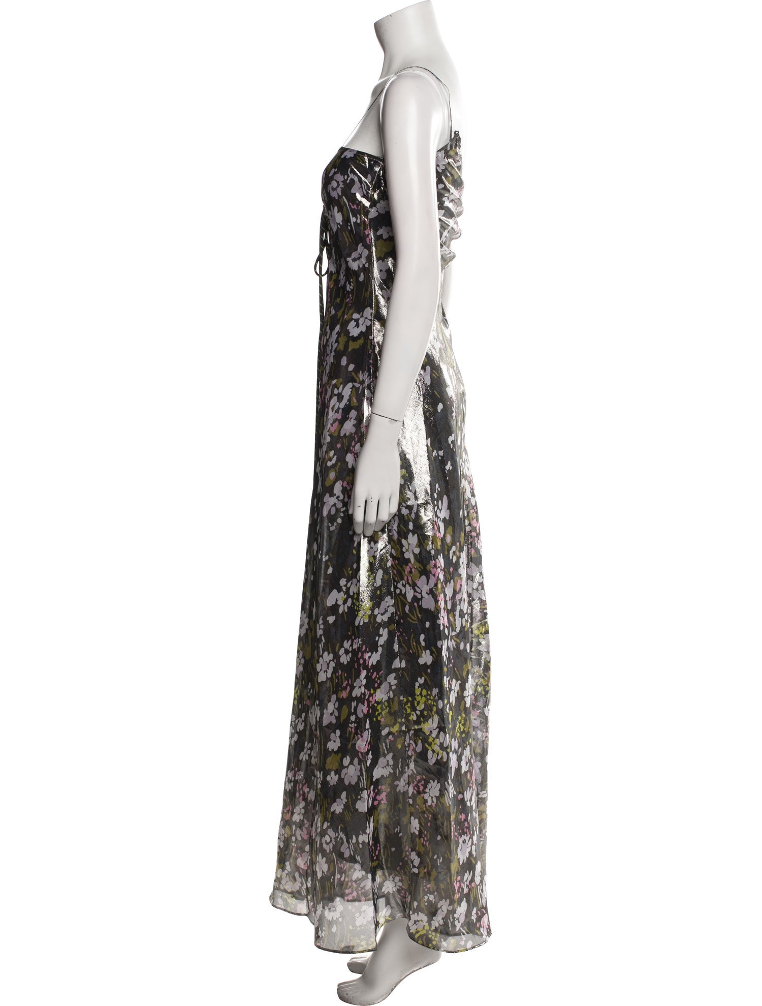 Ganni Silk Long Dress