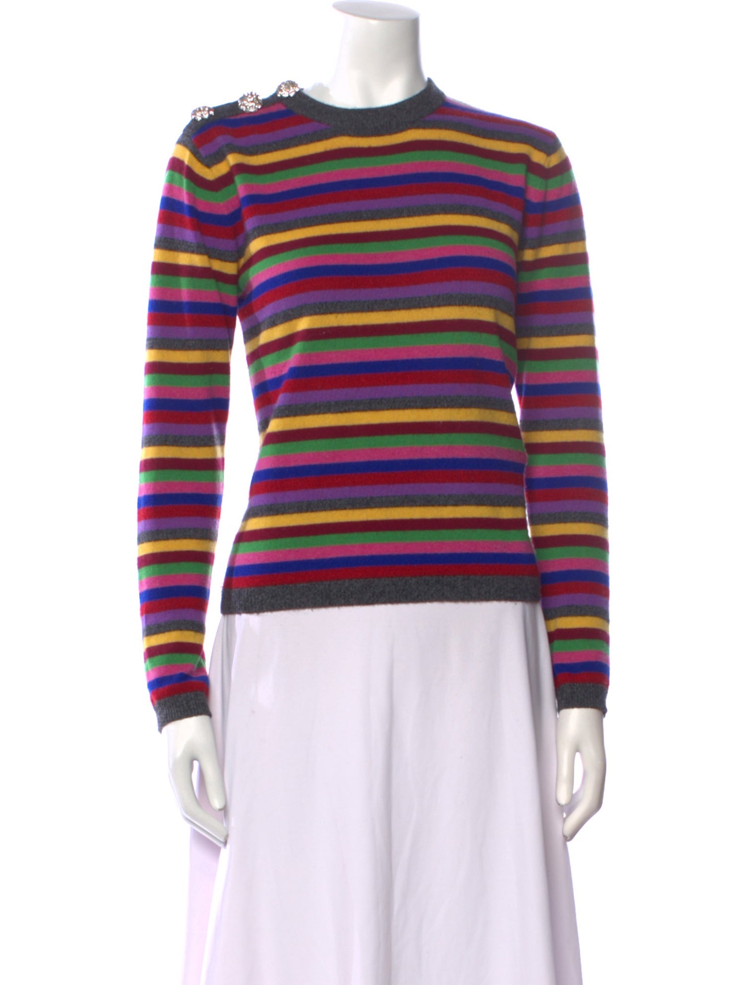 Ganni Cashmere Striped Sweater