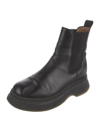 Ganni Leather Chelsea Boots