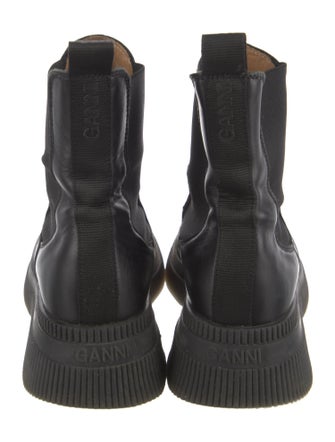 Ganni Leather Chelsea Boots