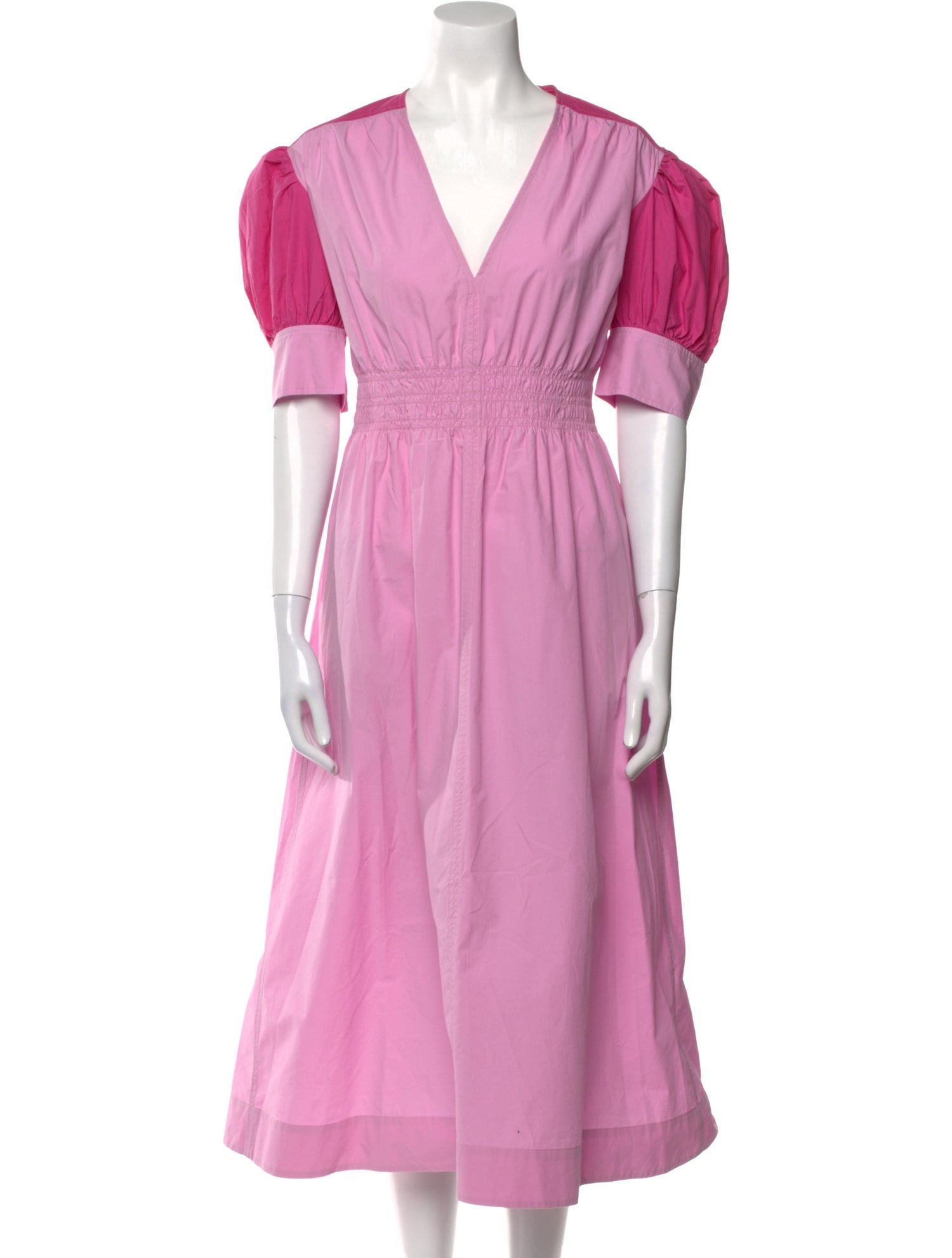 Ganni V-Neck Long Dress