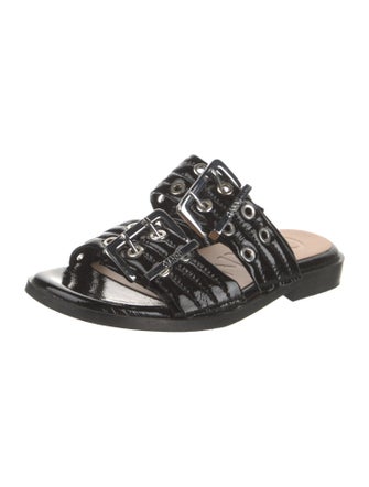 Ganni Patent Leather Slides