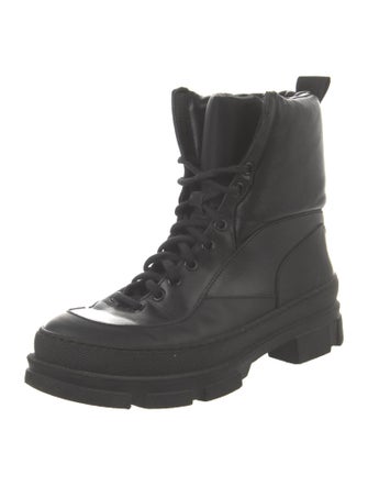 Ganni Leather Combat Boots
