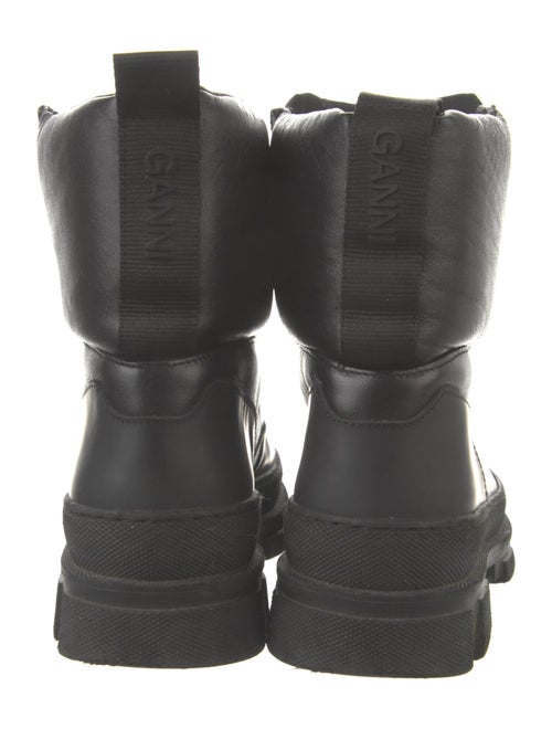 Ganni Leather Combat Boots