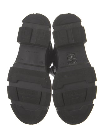 Ganni Leather Combat Boots