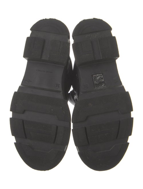 Ganni Leather Combat Boots