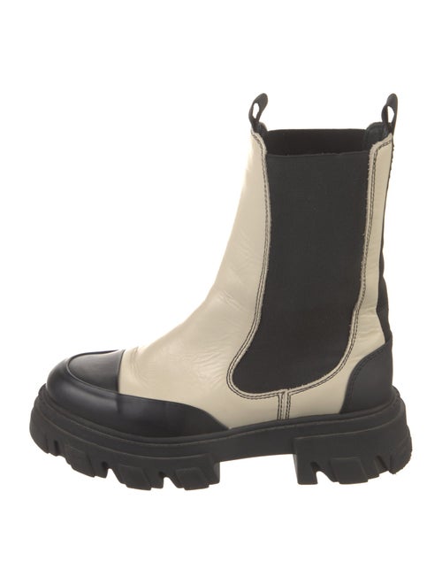 Ganni Leather Chelsea Boots