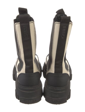 Ganni Leather Chelsea Boots