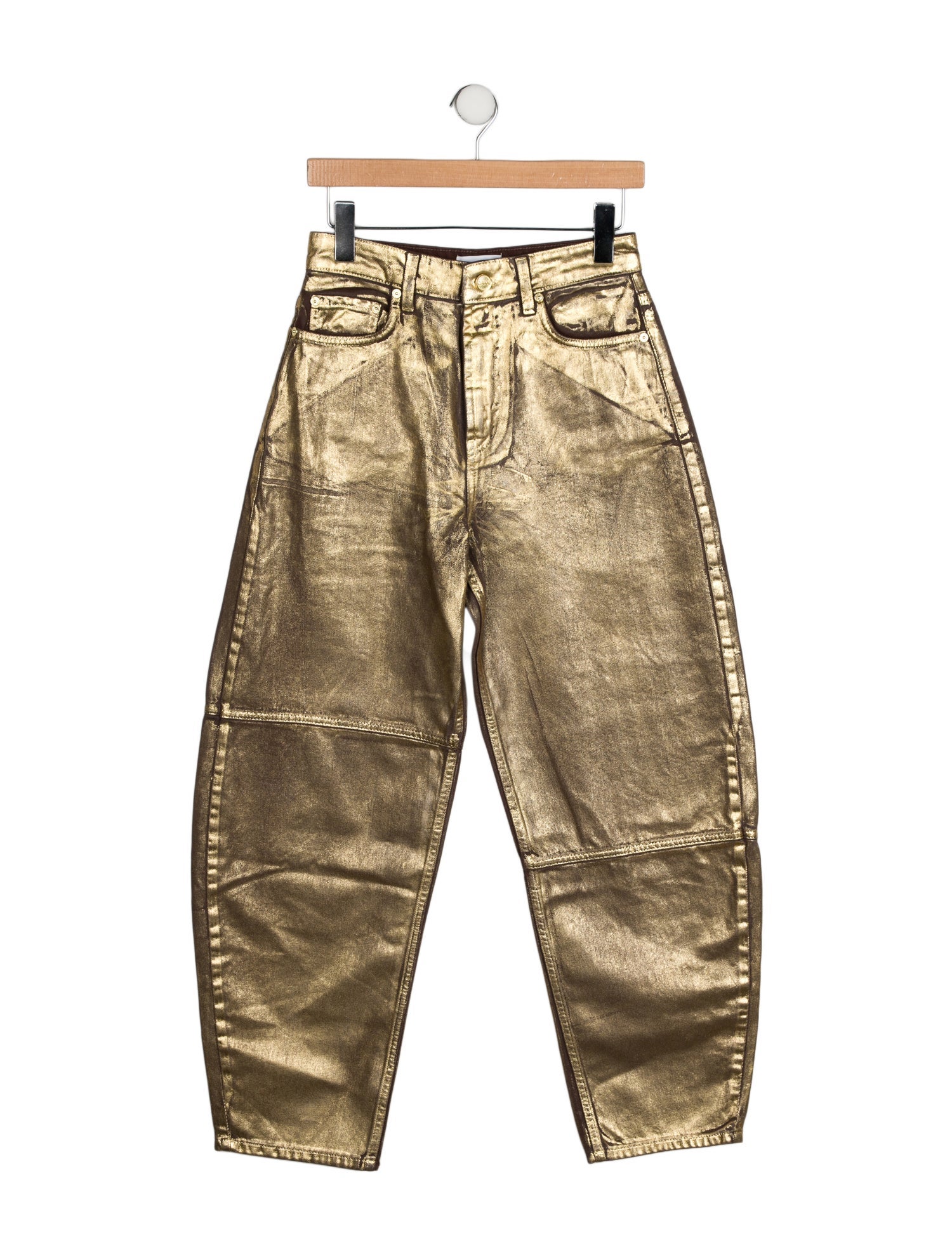 Ganni High-Rise Straight Leg Jeans