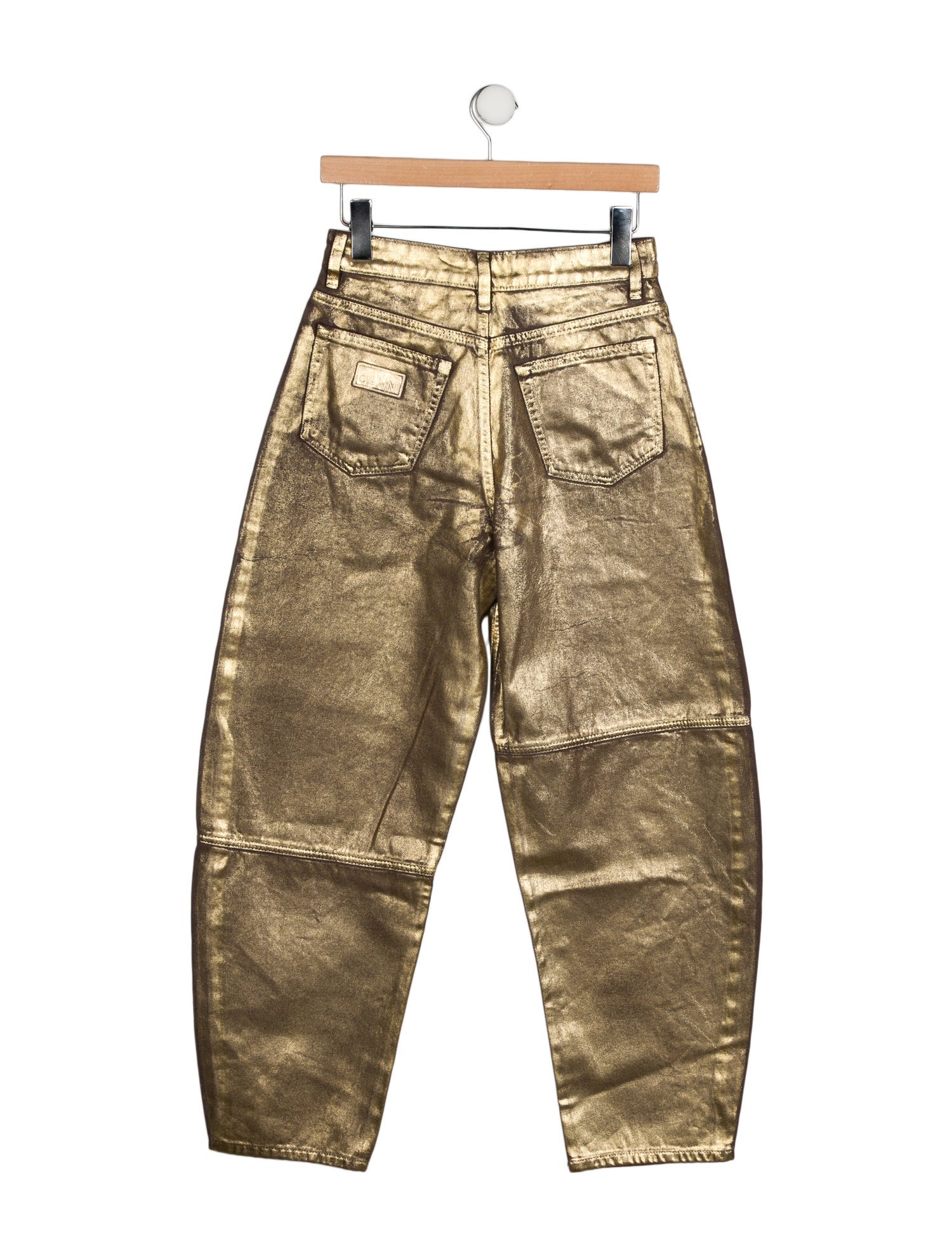 Ganni High-Rise Straight Leg Jeans