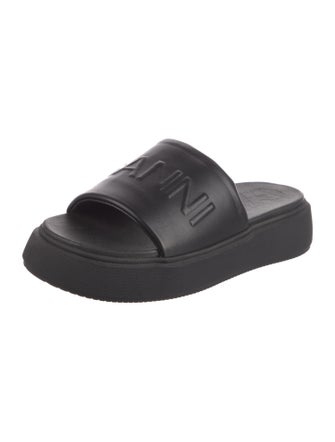 Ganni Leather Slides