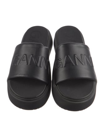 Ganni Leather Slides