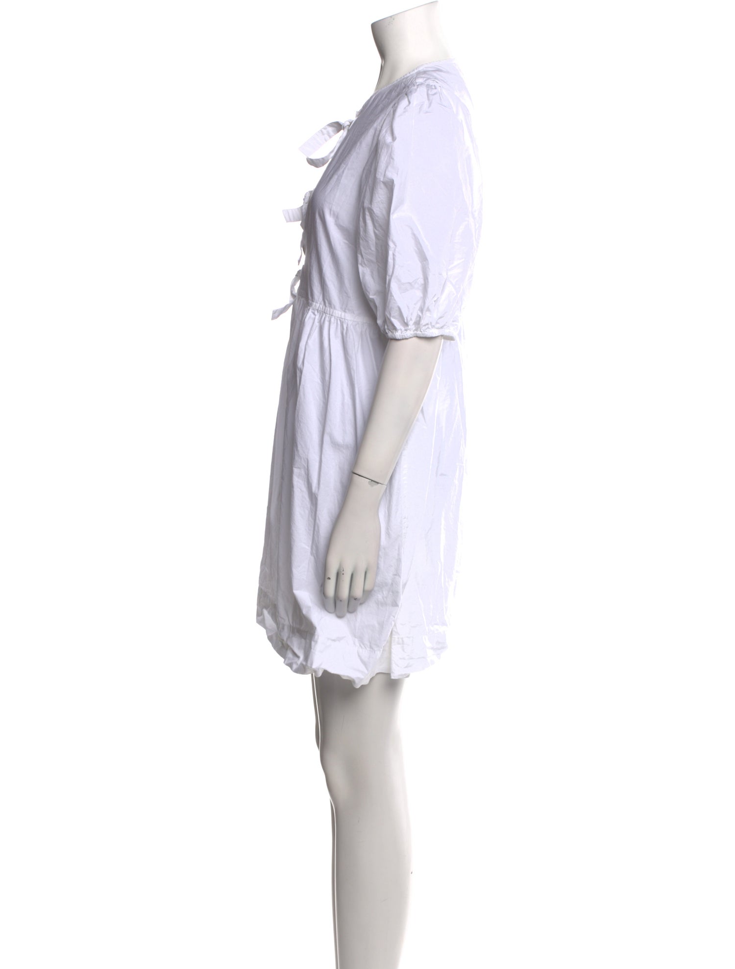 Ganni V-Neck Mini Dress